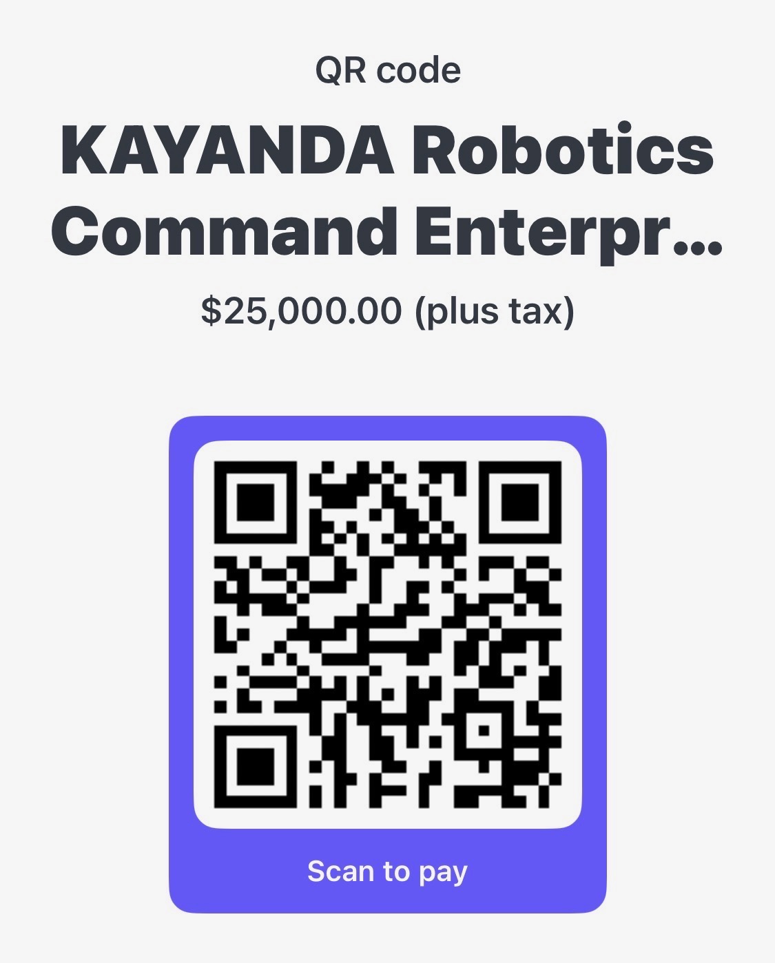 Kayanda Robotics QR code